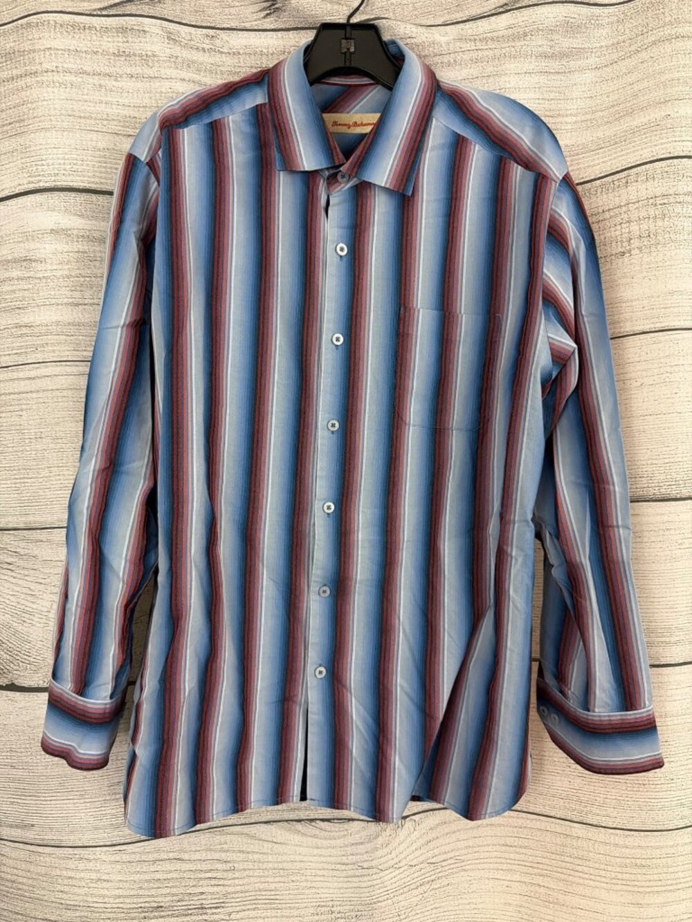 Mens Tommy Bahama Colorful Striped Button-Down Shirt Size L